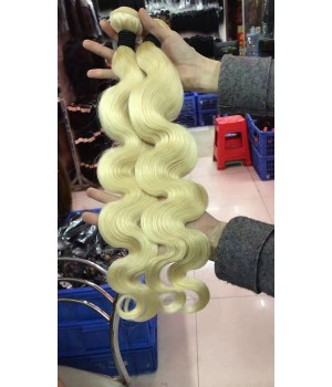 Blonde 613 Virgin Human Hair Weft Bundles